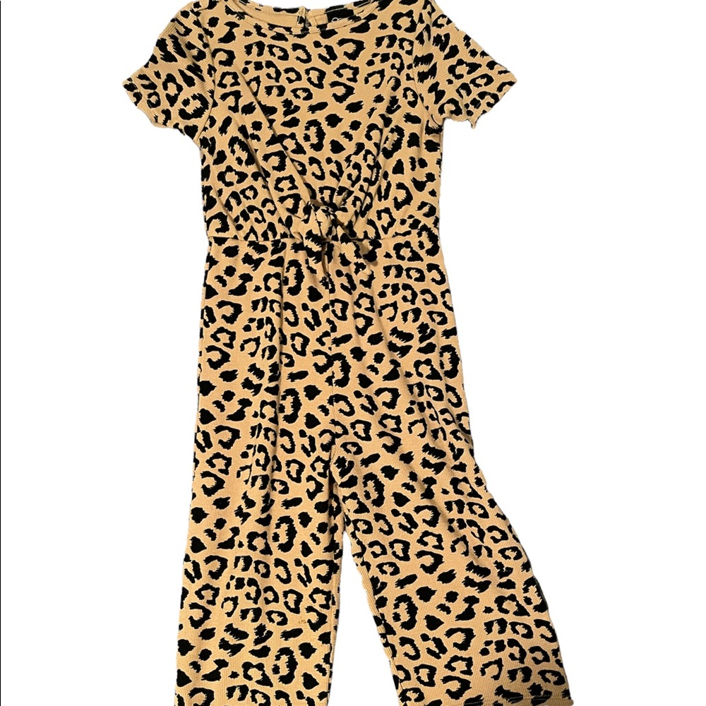 Leopard art class jumpsuit